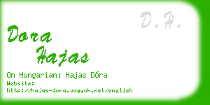 dora hajas business card