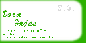 dora hajas business card